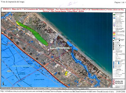 Cartografa suministrada por la Conselleria de Infraestructuras, Territorio y Medio Ambiente